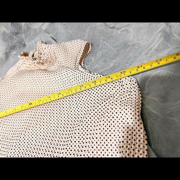 Adrianna Papell Anthropologie Light Pink with Black Polka Dot - Picture 10 of 12